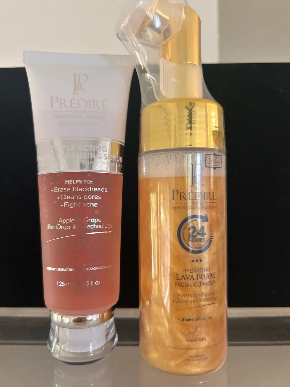 Prédiré Hydrating Lava Foam + Cleansing Scrub Duo - $255 Retail